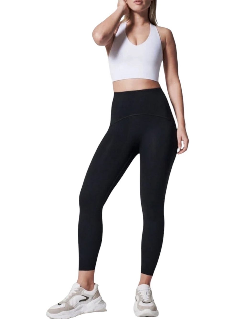 Spanx high-rise performance leggings in black size M like new condition